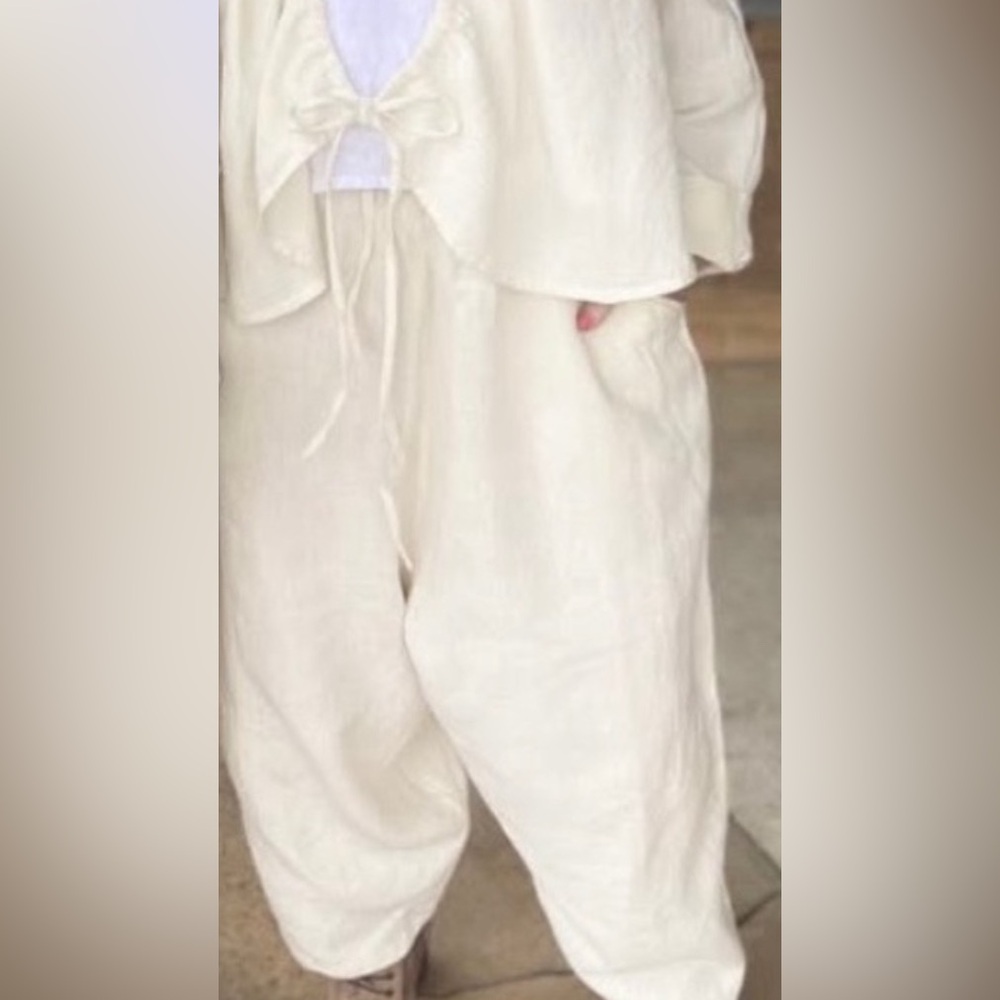 Linen Cream HARAM Pants